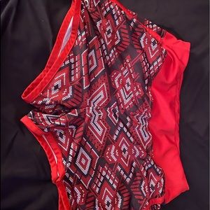 Cute red, black, and white shorts!